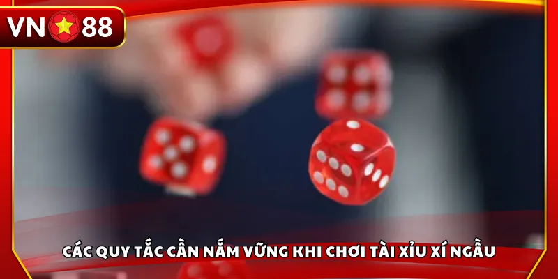 Các quy tắc cần nắm vững khi chơi tài xỉu xí ngầu