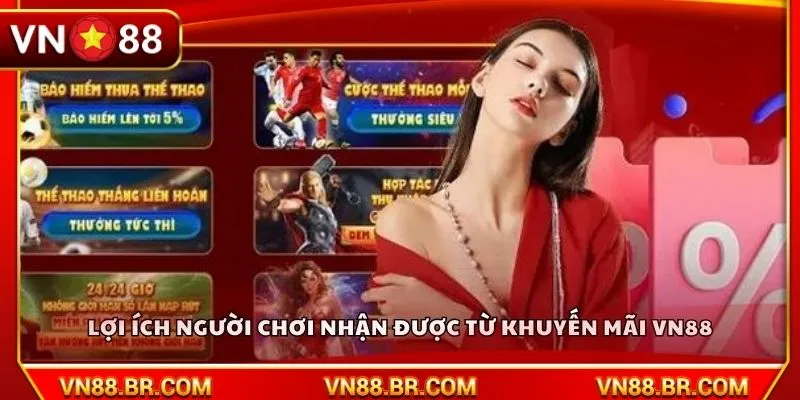 Lợi ích người chơi nhận được từ khuyến mãi VN88