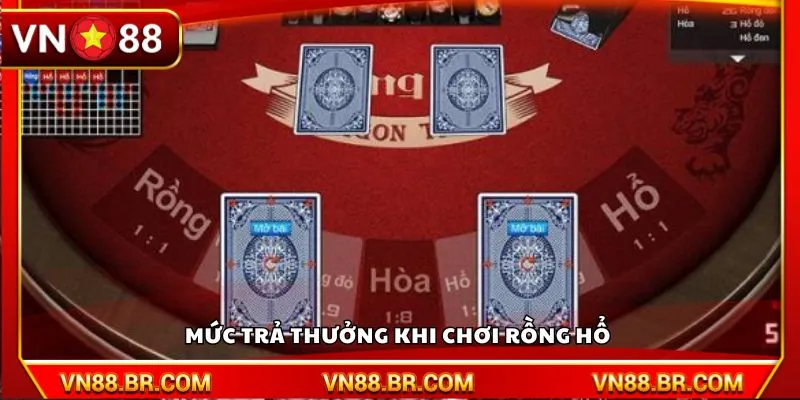 Mức trả thưởng khi chơi Rồng Hổ